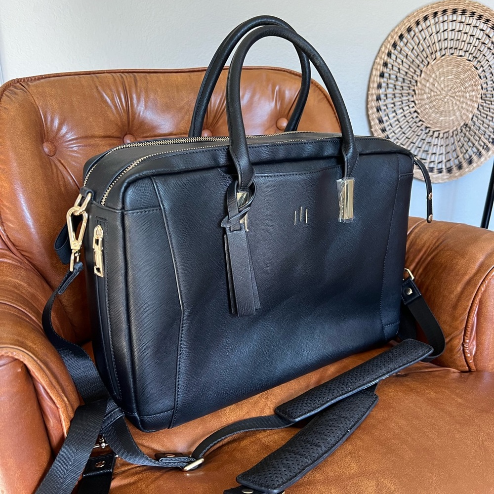 La Mansio Bag - vegan Black Leather-